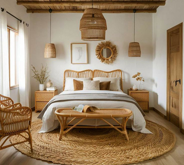 decor phòng ngủ kiểu Vintage